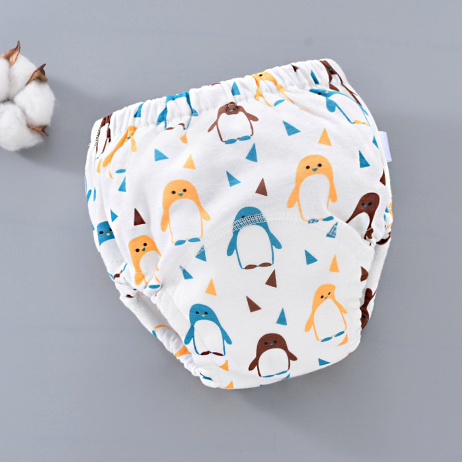 Imported 1 Pc Baby Reusable Diapers 6 Layer Waterproof Reusable Cotton Diapers Breathable Training Cloth Pants Nappy for 0-3 Years