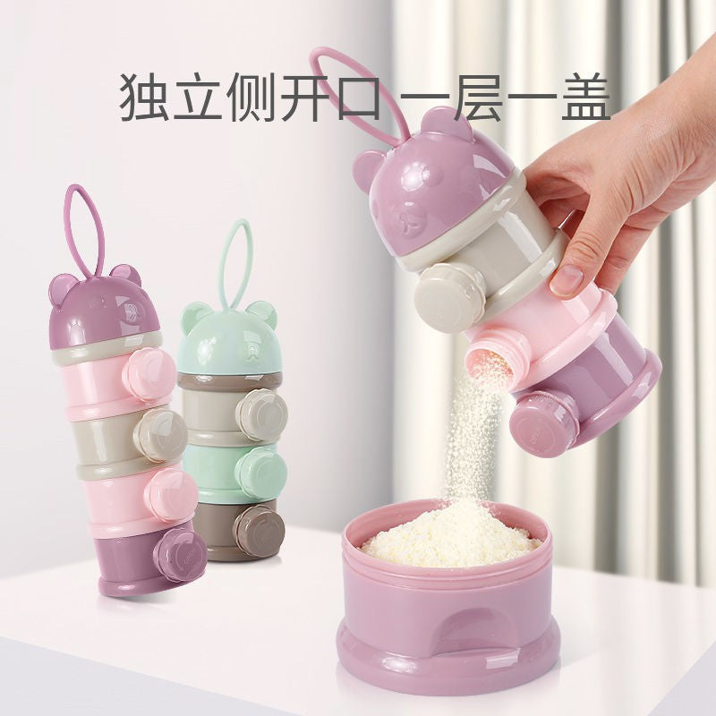 Durable 3 Layer Baby Milk Powder Container